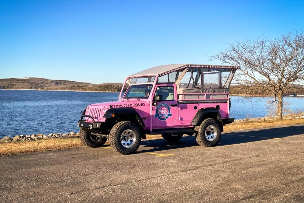 Pink Adventure Tours’ routes in Branson will include views of the area’s lakes.